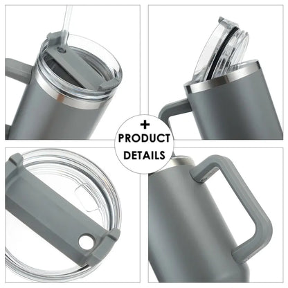 Insulated Tumbler Straw With Handle